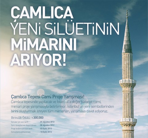 Çamlıca Tepesi Cami Proje Yarışması