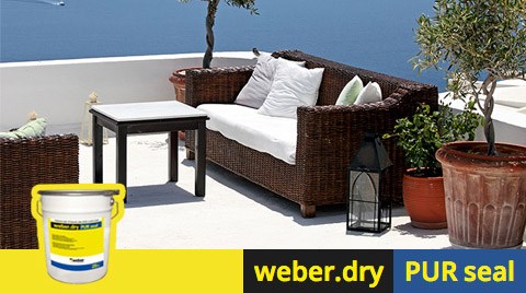 weber.dry PUR seal: Teras, Çatı Yalıtımında Uzun Ömürlü Çözüm!