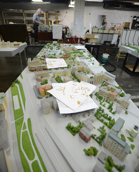 Moskova için 'Dev' Minyatür Maket