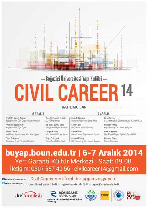 İnşaat Mühendislerine Özel Kariyer Günü; "Civil Career"