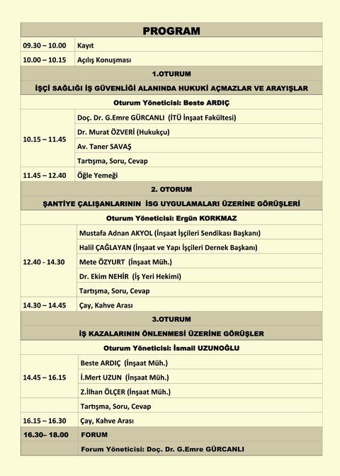 İMO'dan İşçi Sağlığı ve İş Güvenliği Paneli