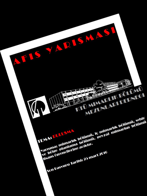 KTÜ'den ‘Buluşma’ Temalı Afiş Yarışması