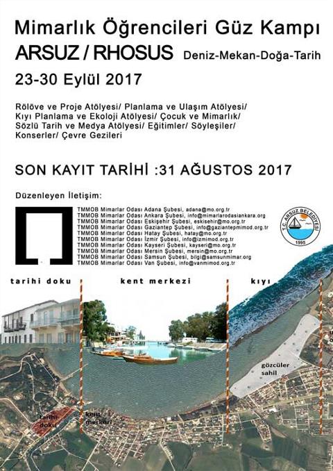 Arsuz “Deniz, Mekân, Doğa, Tarih” Mimarlık Öğrencileri Güz Kampı