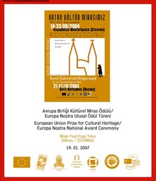 Mücadeleden Kalan Mirasın Korunması için Yerel Bilincin Geliştirilmesi Projesi Ödül Aldı