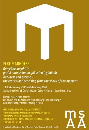 Gerçeklik Kaçabilir, Gerisi Anın Şokunda Yükselen İçgüdüdür