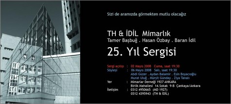 “TH & İDİL Mimarlık 25. Yıl Sergisi” Mimarlar Derneği’nde
