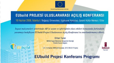 EUbuild Projesi Uluslararası Açılış Konferansı
