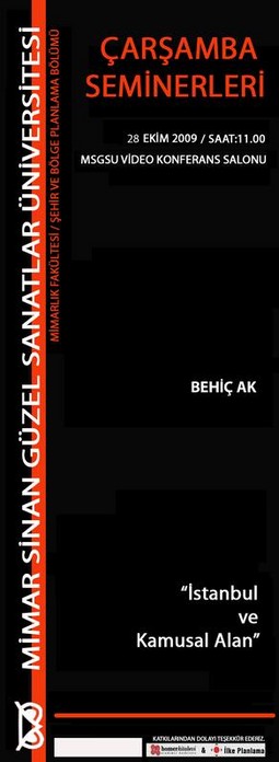 "İstanbul ve Kamusal Alan"