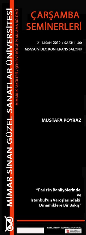 "Paris'in Banliyölerindeki ve İstanbul'un Varoşlarındaki Dinamiklere Bir Bakış"