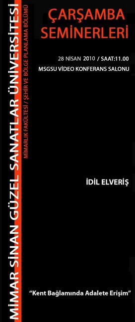 "Kent Bağlamında Adalete Erişim"