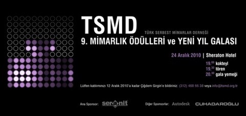 9. TSMD Mimarlık Ödülleri ve Yeni Yıl Galası