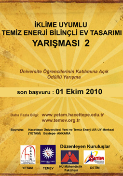 2. İklime Uyumlu Temiz Enerji Bilinçli Ev Tasarımı Öğrenci Yarışması