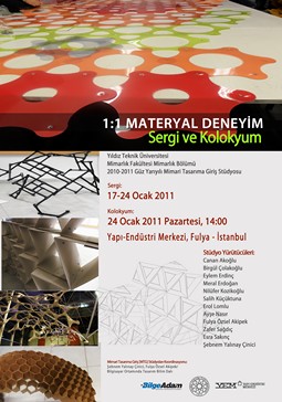 YTÜ "1:1 Materyal Deneyim" Sergisi ve Kolokyumu YEM'de