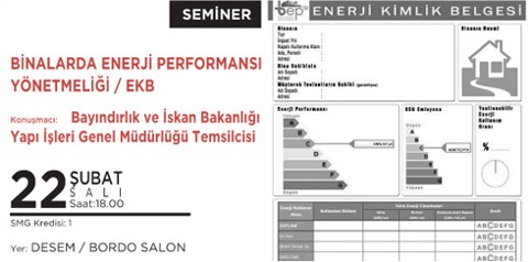 "Binalarda Enerji Performansı Yönetmeliği / EKB"