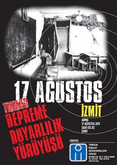 TMMOB Depreme Duyarlılık Yürüyüşü ve Anması