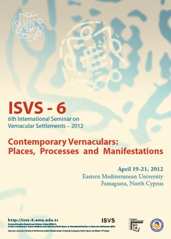 6. Uluslararası Yöresel Yerleşimler Konferansı - 2012