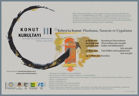 Konut Kurultayı 3: "Kıbrıs’ta Konut: Planlama, Tasarım ve Uygulama"