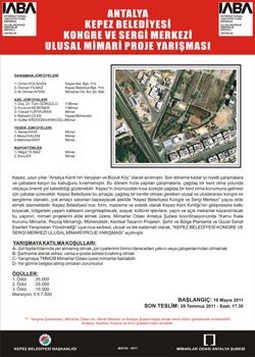 Antalya Kepez Belediyesi Kongre ve Sergi Merkezi Ulusal Mimari Proje Yarışması