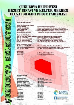 Adana Çukurova İlçe Belediyesi Hizmet Binası ve Kültür Merkezi Ulusal Mimari Proje Yarışması