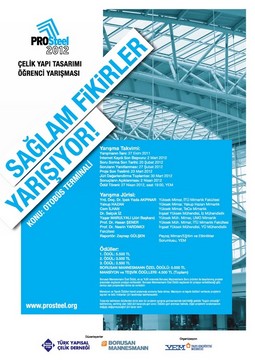 PROSteel 2012 Çelik Yapı Tasarımı Öğrenci Yarışması