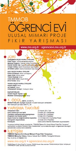 TMMOB Öğrenci Evi Ulusal Mimari Proje Fikir Yarışması